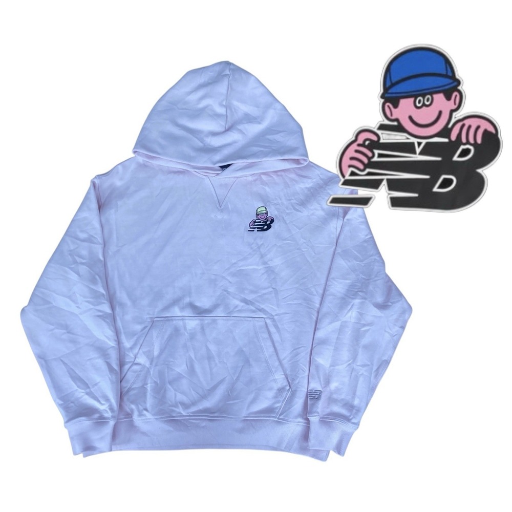 New Balance X Face Oka Hoodie Limited Edition Rare Pink Mens Small